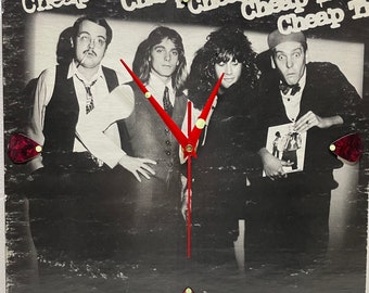 Cheap Trick Self-Titled Debut Record Album Jacket Up-Cycled Wall Clock