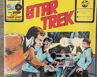 Sealed Vintage Star Trek Book & Record Set: Spoken Word Vinyl LPs