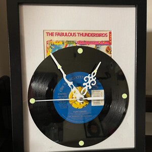 Tuff Enuff Wall Clock | Authentic 1986 Fabulous Thunderbirds Upcycled Decor