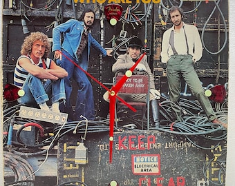 Who - Who Are You Original Vinyl Record Album Jacket Up-Cyled Wall Clock ca 1978