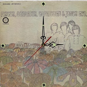 Monkees Vinyl Record Clock: Pisces, Aquarius, Capricorn & Jones Ltd.