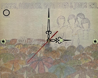 Monkees Vinyl Record Clock: Pisces, Aquarius, Capricorn & Jones Ltd.