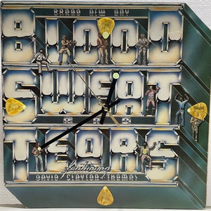 Blood, Sweat & Tears Brand New Day ca. 1977 Original Up-Cycled Record Jacket Wall Clock image 1