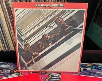 The Beatles - 1962-1966 "Red Album" 2xLP Vinyl Set (1973 US Pressing) + Optional Signed Poster
