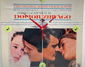 Doctor Zhivago Original Motion Picture Soundtrack Vinyl Record Sleeve Wall Clock ca 1965