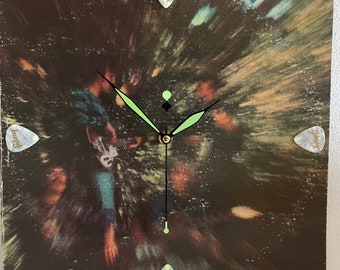 Creedence Clearwater Revival Bayou Country Original Up-Cycled Vinyl Record Wall Clock ca. 1969