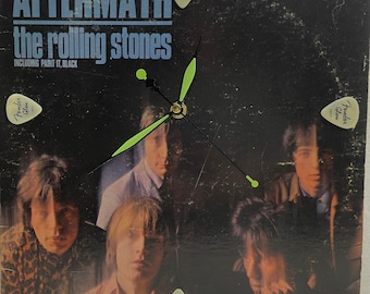 Rolling Stones Aftermath Original Up-Cycled Vinyl Record Wall Clock ca. 1966 US Release