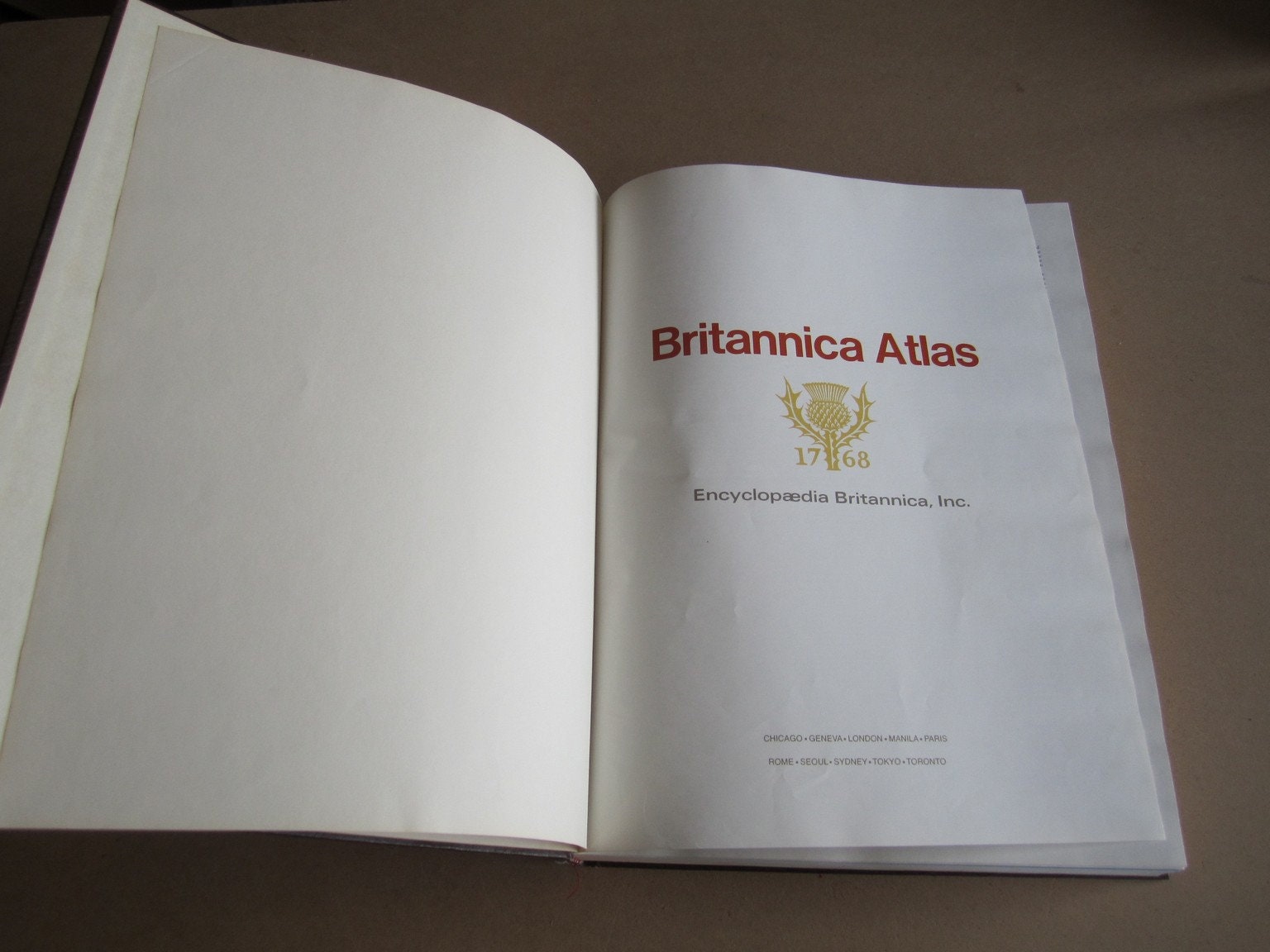 Britannica Atlas 1768 Printed 1981 - Etsy