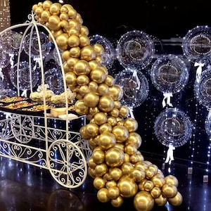 103Pcs Gold Metallic Balloon Garland Arch Kit | Grand Opening Wedding Anniversary Baby Shower Birthday Party Decorations