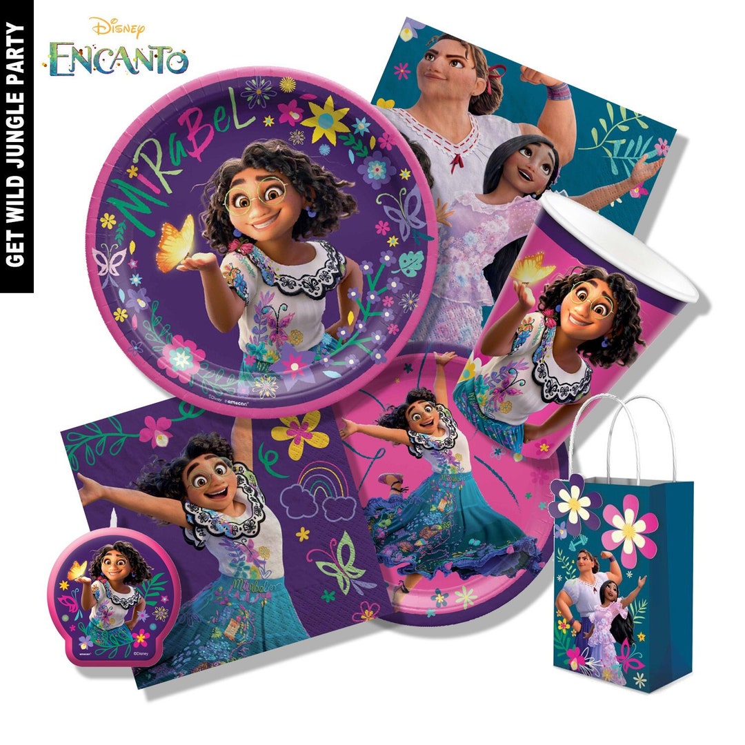 Disney Encanto Party Supplies Tablecloth Plates Cups Napkins Kraft Gift