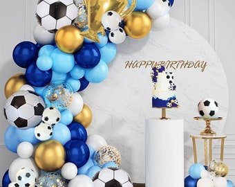 Soccer Theme Balloon Garland Kit for FIFA World Cup Euros Party Decorations