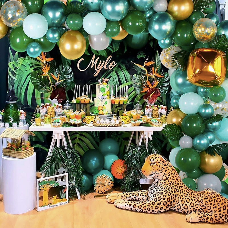 166PCS Amazon Jungle Safari Theme Party Supplies Balloon - Etsy España