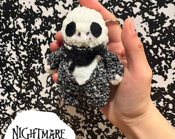 Amigurumi Jack Skellington Schlüsselanhänger