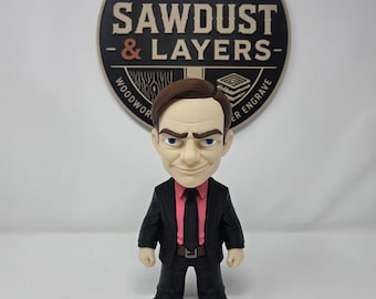 Figura de Saul Goodman / Adorno de escritorio coleccionable del abogado de Better Call Saul (Figura de la serie de televisión)
