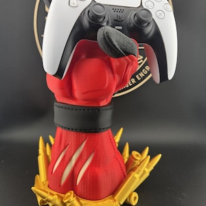 Handschoencontrollerhouder voor huurlinghelden | 3D-geprinte gamingdisplay (30 cm hoog)