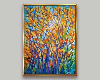Autumn landscape painting Impressionist painting original oil painting oil on canvas autumn wall art #15