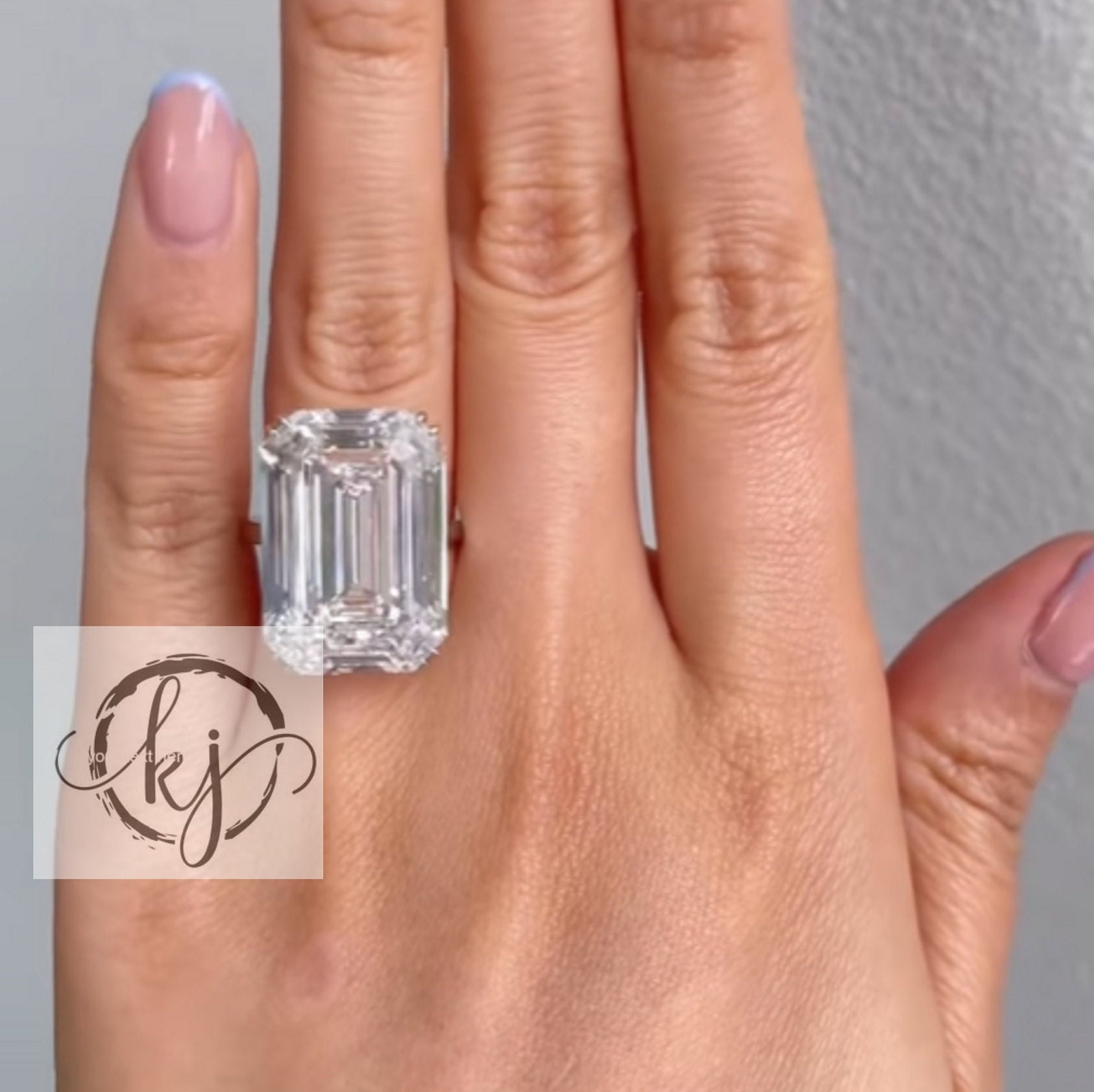 Giant fake store diamond ring