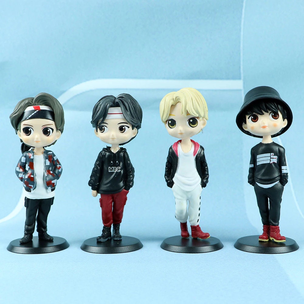 Super Cute Korean Kpop Idols BTS Bangtan Boys Action Figures Etsy