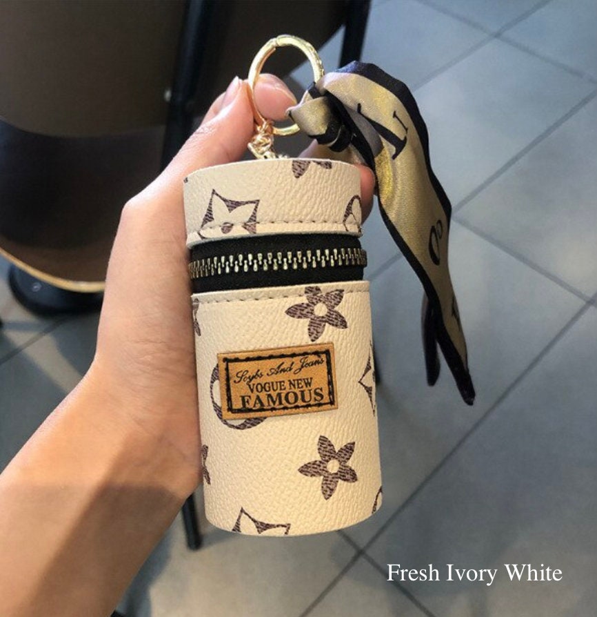 NEW Cute Mini Keychain Bucket Lipstick Bag Charm Handbag Pendant