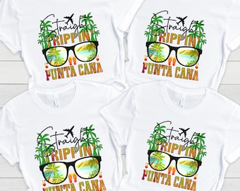 Punta Cana Vacation T-Shirt: Straight Trippin' Group Trip Tee, Bella Canvas Unisex Shirt