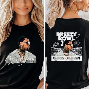 Chris Brown Breezy Bowl XX Shirts, Concert Shirts, Black Culture Shirts, Unisex Shirts, FRONT and BACK