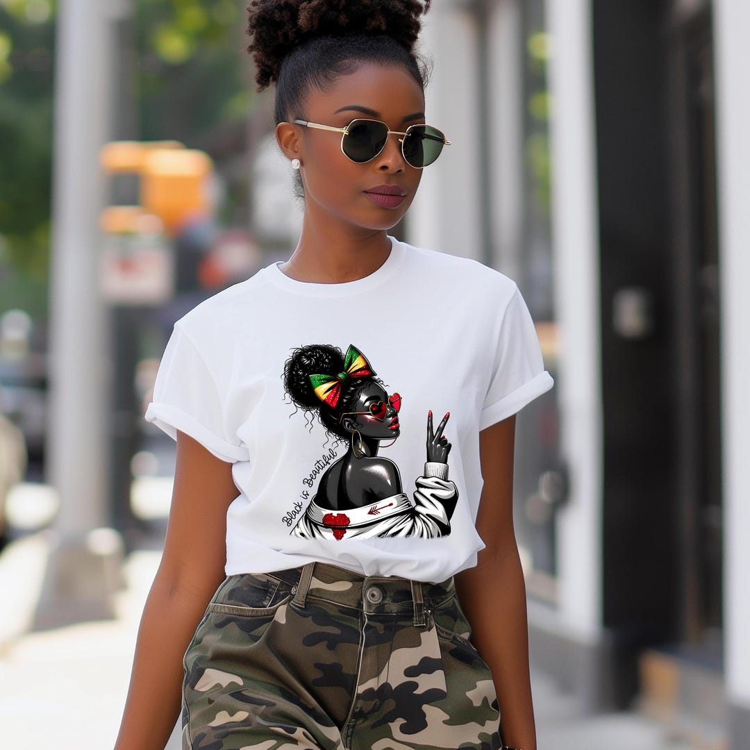 Black Queen Melanin T-shirt, Empowering African American Pride - Etsy