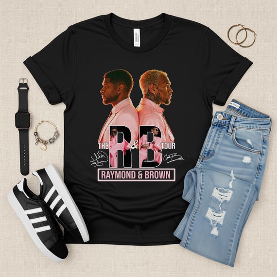 Chris Brown and Usher Tour Shirts, Raymond and Brown Concerts Unisex Shirts