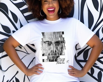 Malcolm X 'By Any Means Necessary' Shirt - Civil Rights Tee
