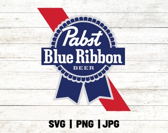 pdf eps dxf png Instant Download Pabst Blue Ribbon PBR Svg svg Cricut and Silhouette Cut File