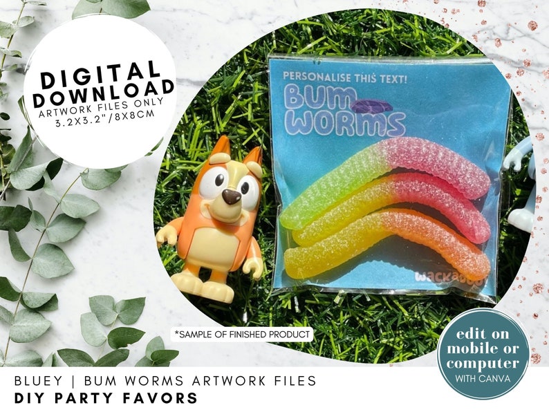 Bluey Bum Worms Scene