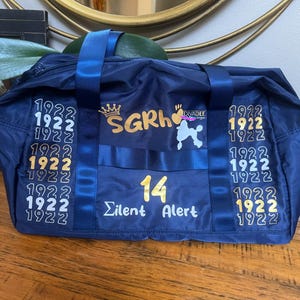 Custom Sigma Gamma Rho Duffel bag