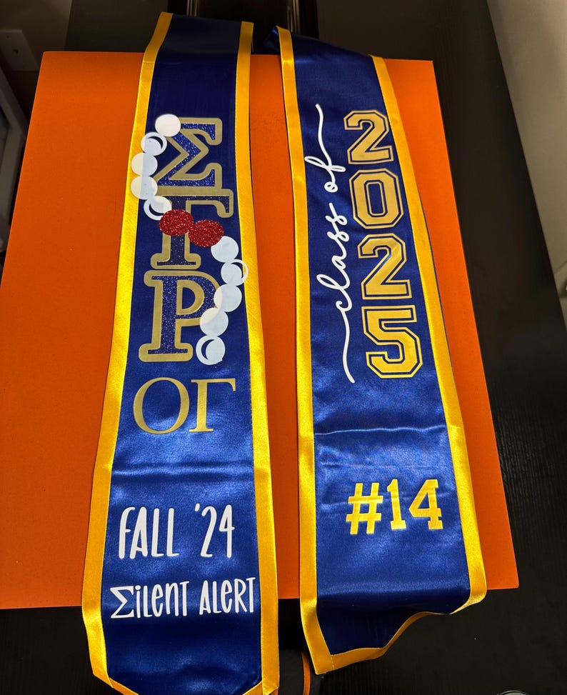 Alert Graduation Custom Sigma Gamma Rho Graduation Stole! - Etsy