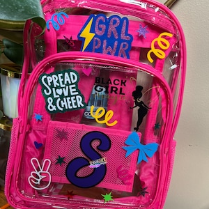 Cartable girl power personnalisé