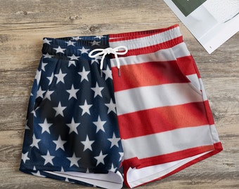 American Flag Shorts - Etsy