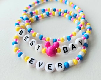 Best Day Ever Summer Bracelet Stack | Disney Inspired Stretchy Bracelets