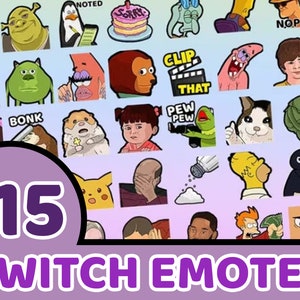 Memes Twitch Emotes Pack | 100x Funny Emotes Bundle for Twitch and Discord