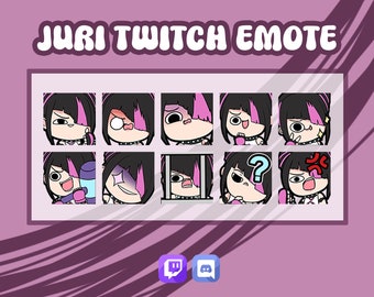 SF6 Juri Emotes Bundle for Twitch and Discord