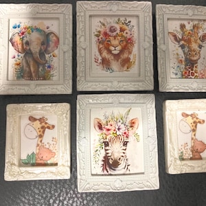 Several 1/12th scale pictures for baby and or child&#39;s room for your dollhouse/shadow box/room box/diorama.