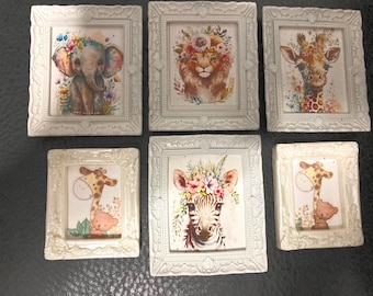Several 1/12th scale pictures for baby and or child&#39;s room for your dollhouse/shadow box/room box/diorama.