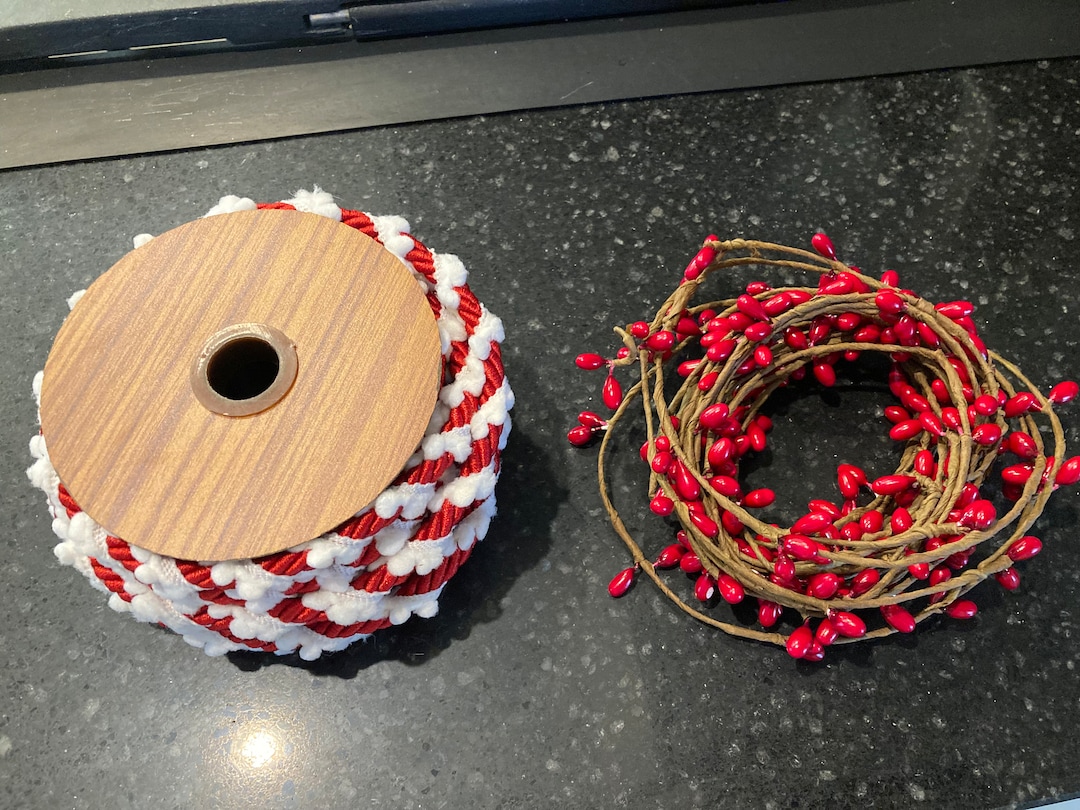 Roll of Christmas Rope and a Roll of Berry Vine for Your Christmas ...