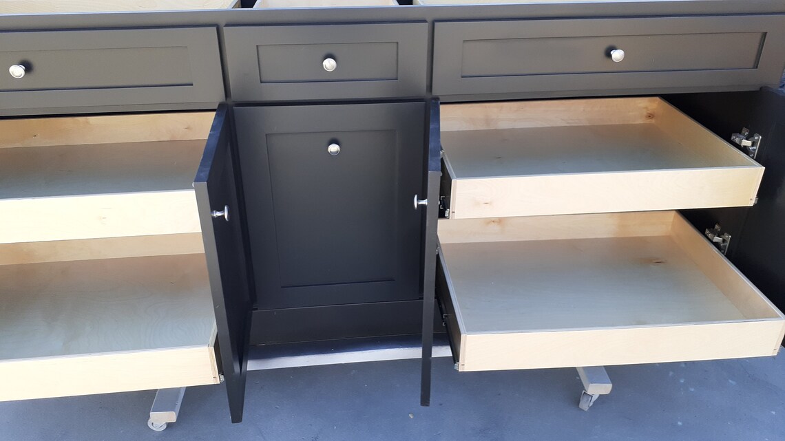 6ft Black Kitchen Island Without Countertop Etsy
