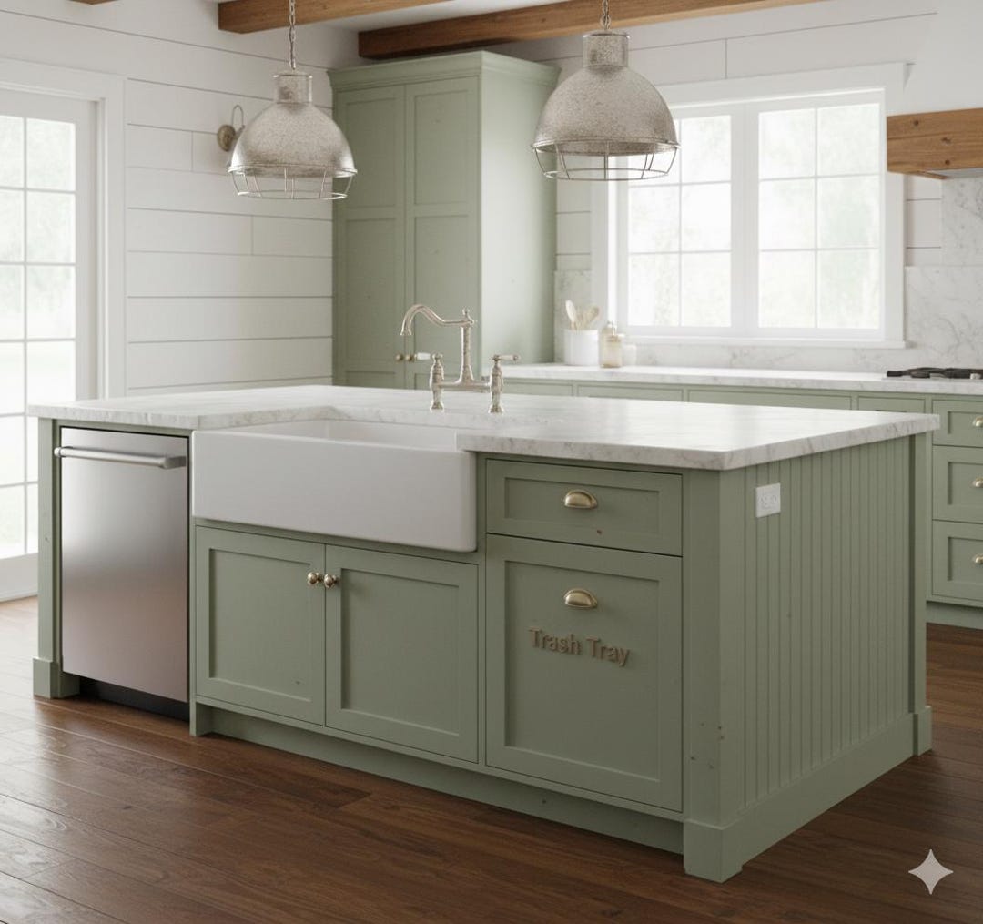 7ft Kitchen Island with sink space I ...