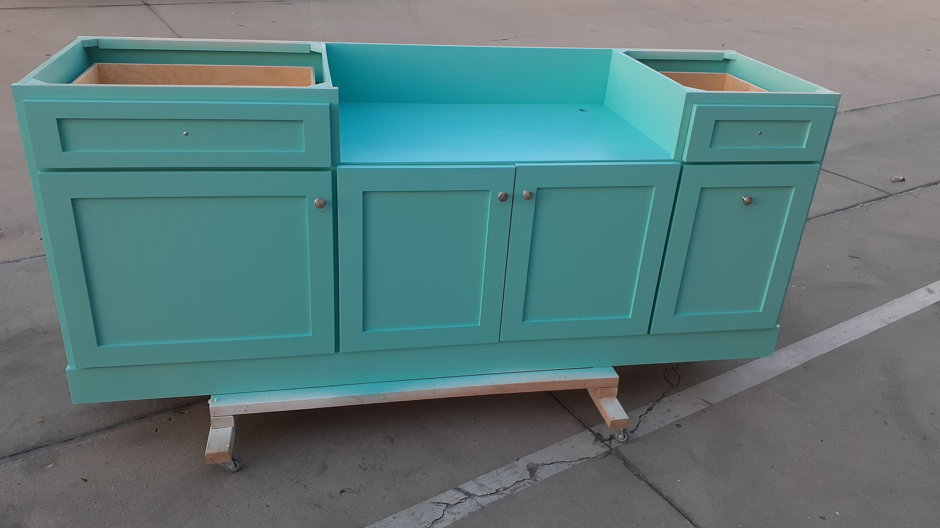 7ft Kitchen Island With Farm Sink Etsy