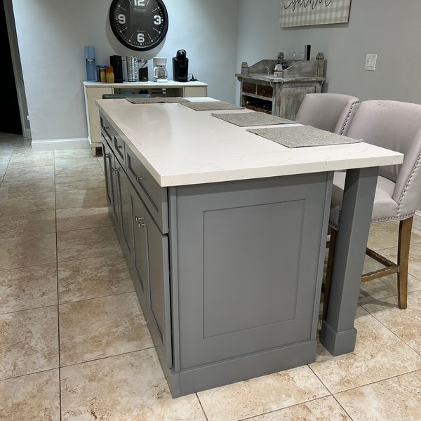 6ft Kitchen Island  W/o Top
