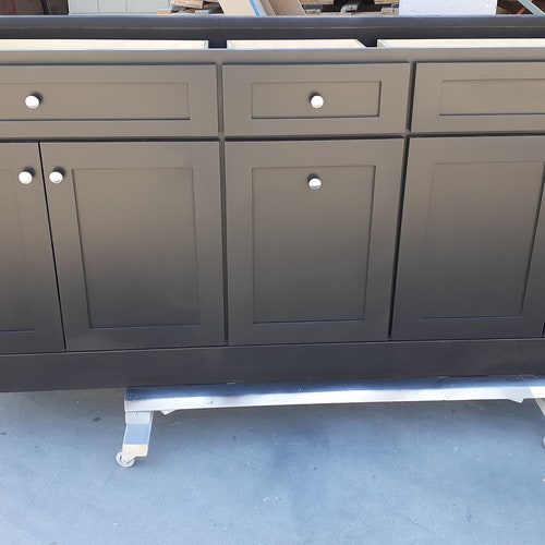 5ft Grey Kitchen Island Without Countertop Etsy