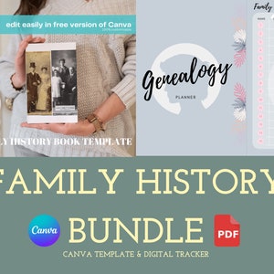 Genealogy Tracker | Ancestry scrapbook paper |8.5&quot; x11&quot; | Ancestry Printable Planner| Digital download| Family Tree, Family History etc
