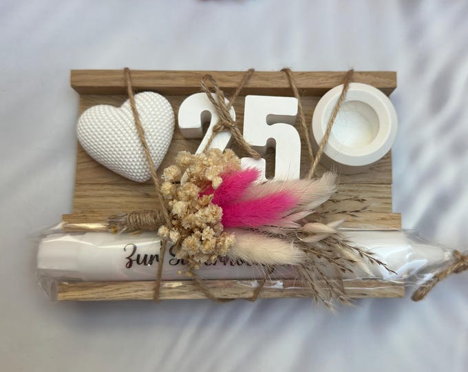 Geschenk / Geldgeschenk zur Silberhochzeit