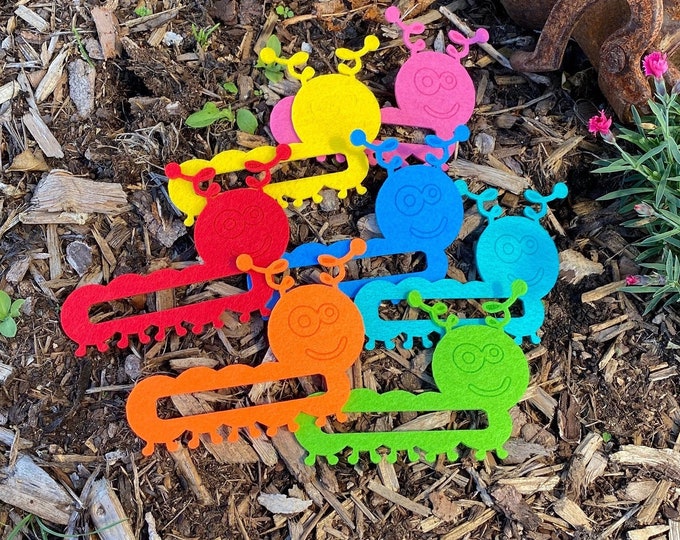Felt reading caterpillar ideal for school children or beginning readers