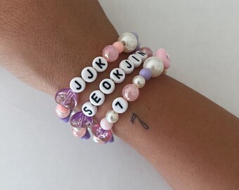EPIPHANY / pulsera de sesgo kpop personalizada para todos los miembros ot7