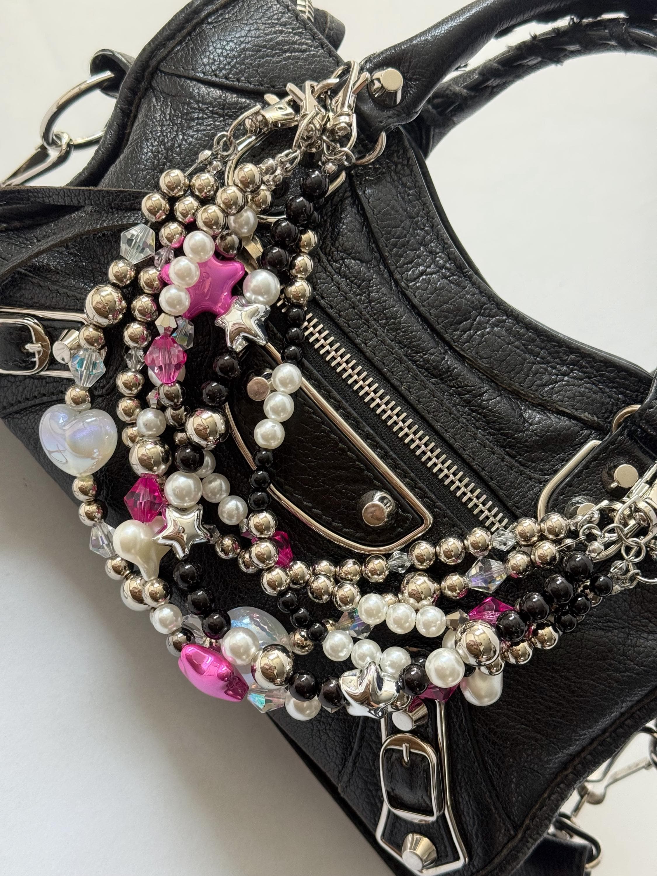 LUCKY BAG CHARM | Bag Charms Keychain Beaded Colorful Purse